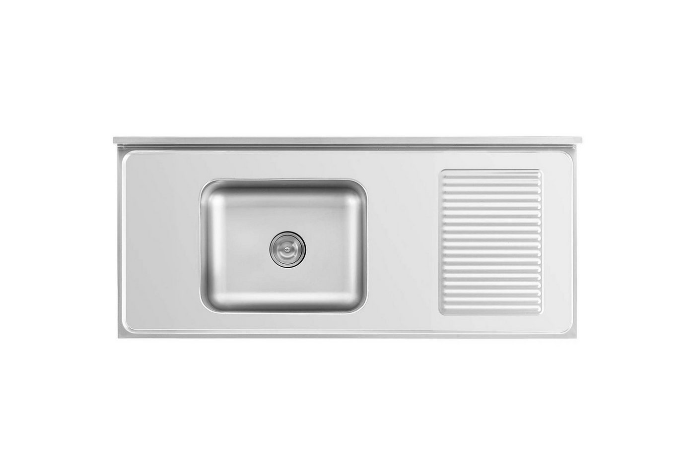 Royal Catering Spülenschrank 140 x 60 cm Spülenunterschrank Becken links 50 x 40 x 24 cm Aufkantung Bild 5