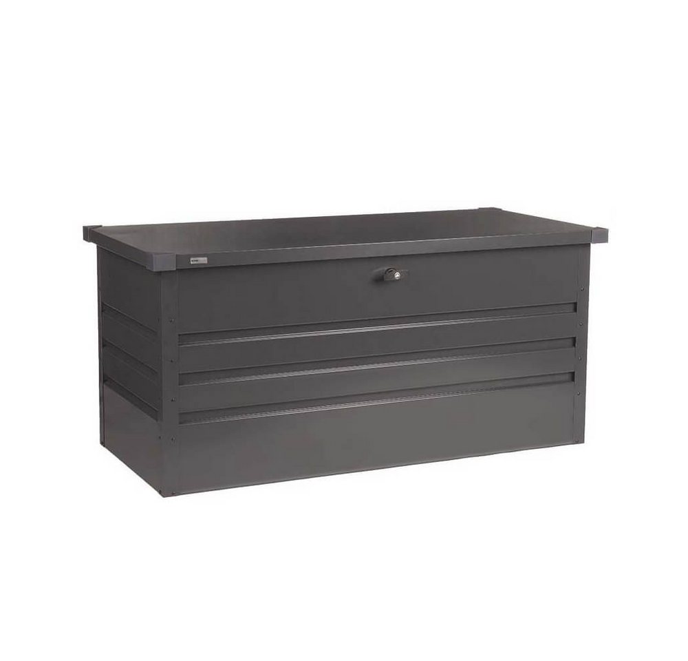 HOME DELUXE Auflagenbox Metallaufbewahrungsbox 600L, 126 x 56 cm 400l, Wetterfest, Gartentruhe, Gartenbox Bild 2