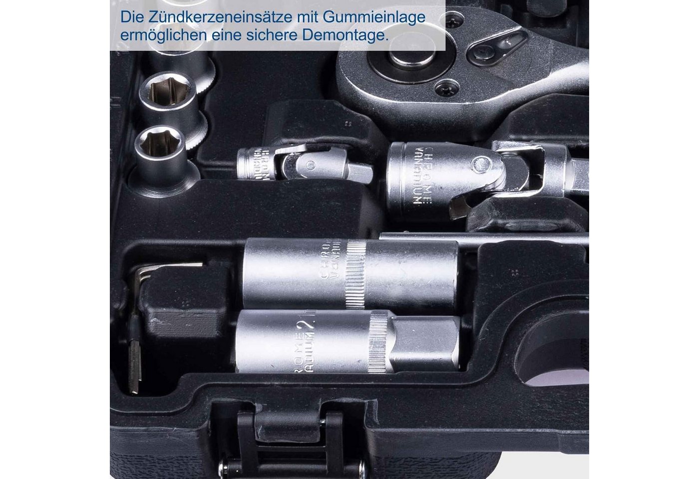 Scheppach Bit- und Steckschlüsselset Scheppach Werkzeugkoffer TB97 Steckschlüsselsätz 94 tlg. Bild 4