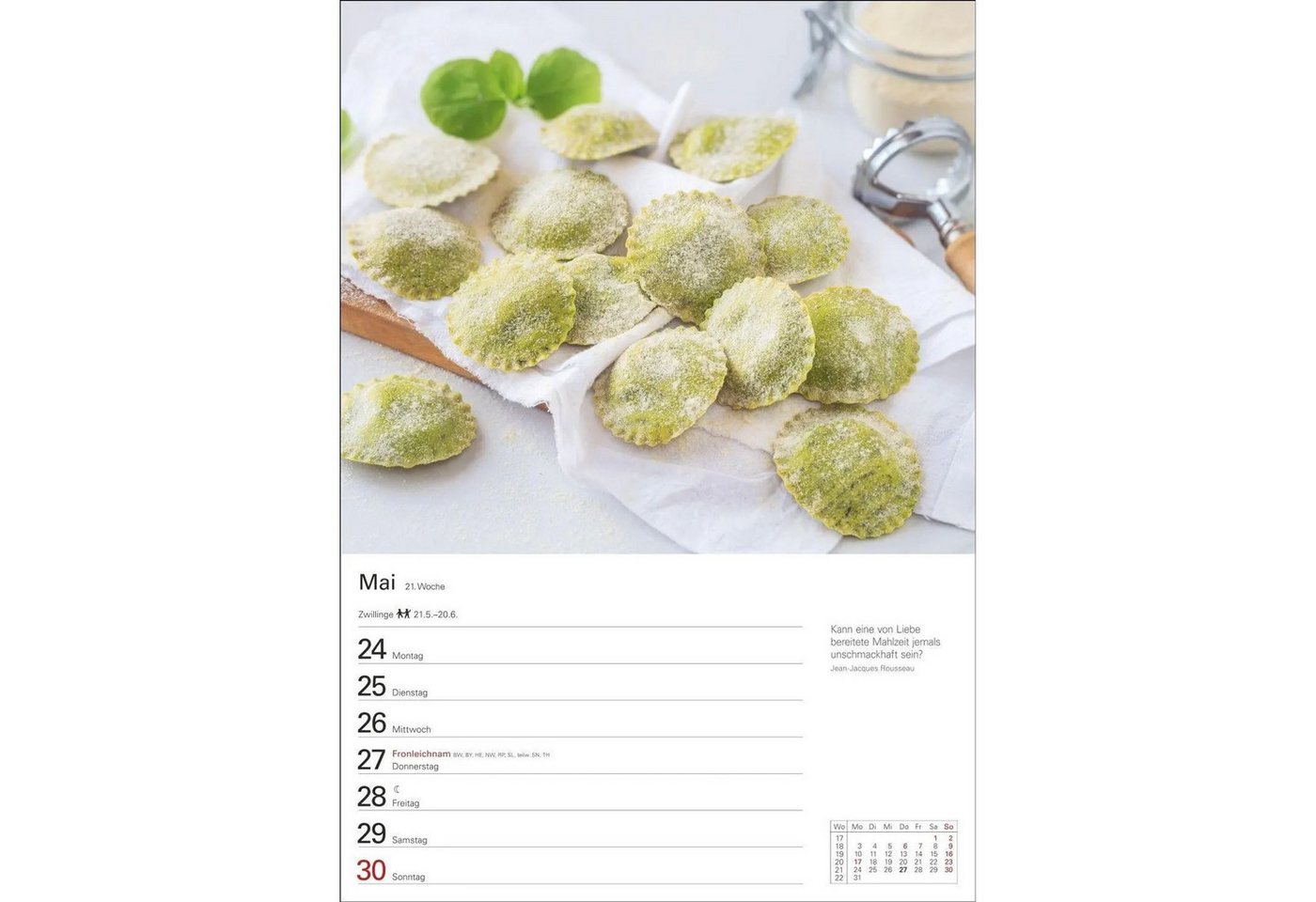 Harenberg Kalender Verlag Wandkalender Küchenkalender Wochenplaner 2027 - 53 inspirierende Fotografien Bild 2