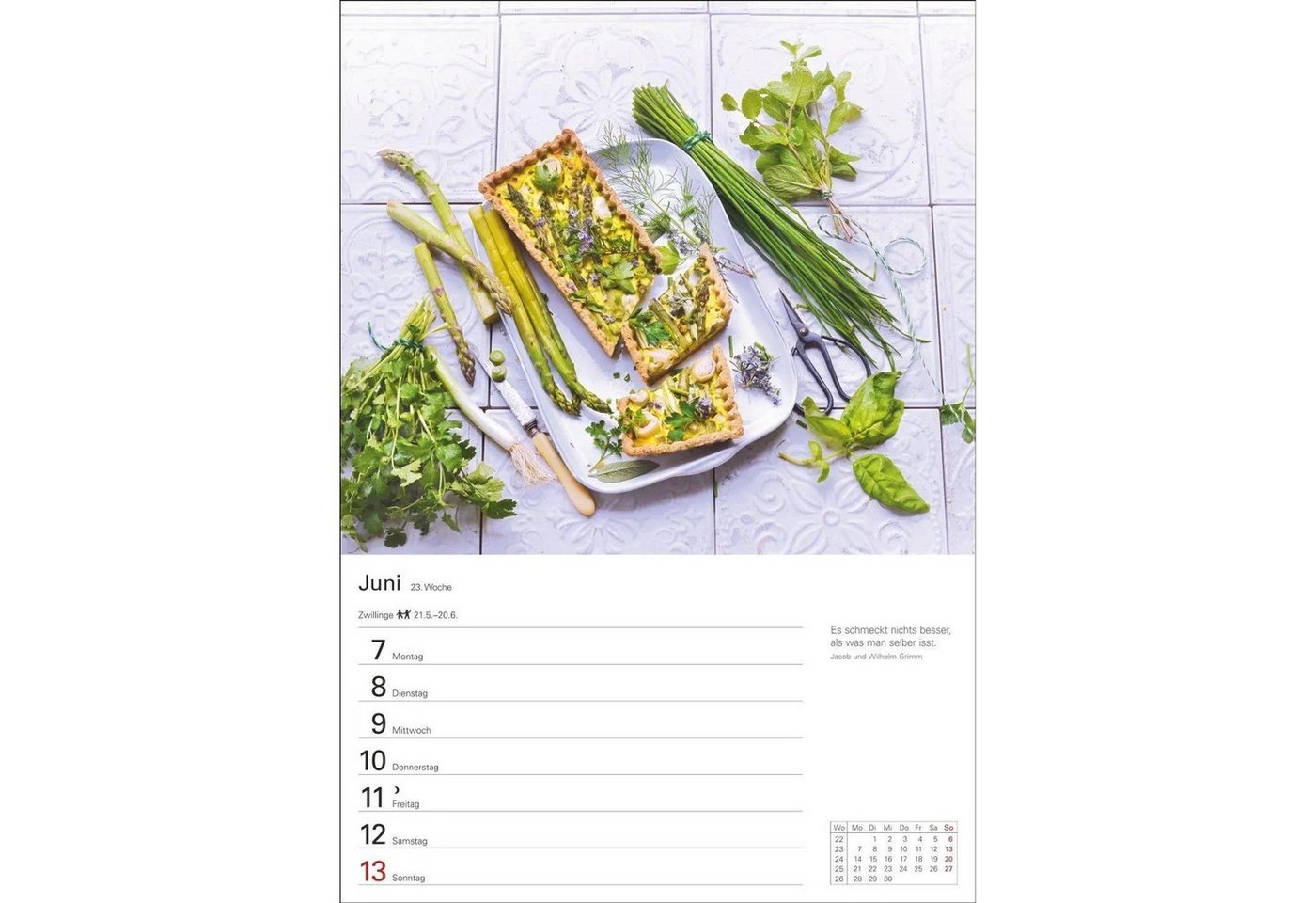 Harenberg Kalender Verlag Wandkalender Küchenkalender Wochenplaner 2027 - 53 inspirierende Fotografien Bild 4