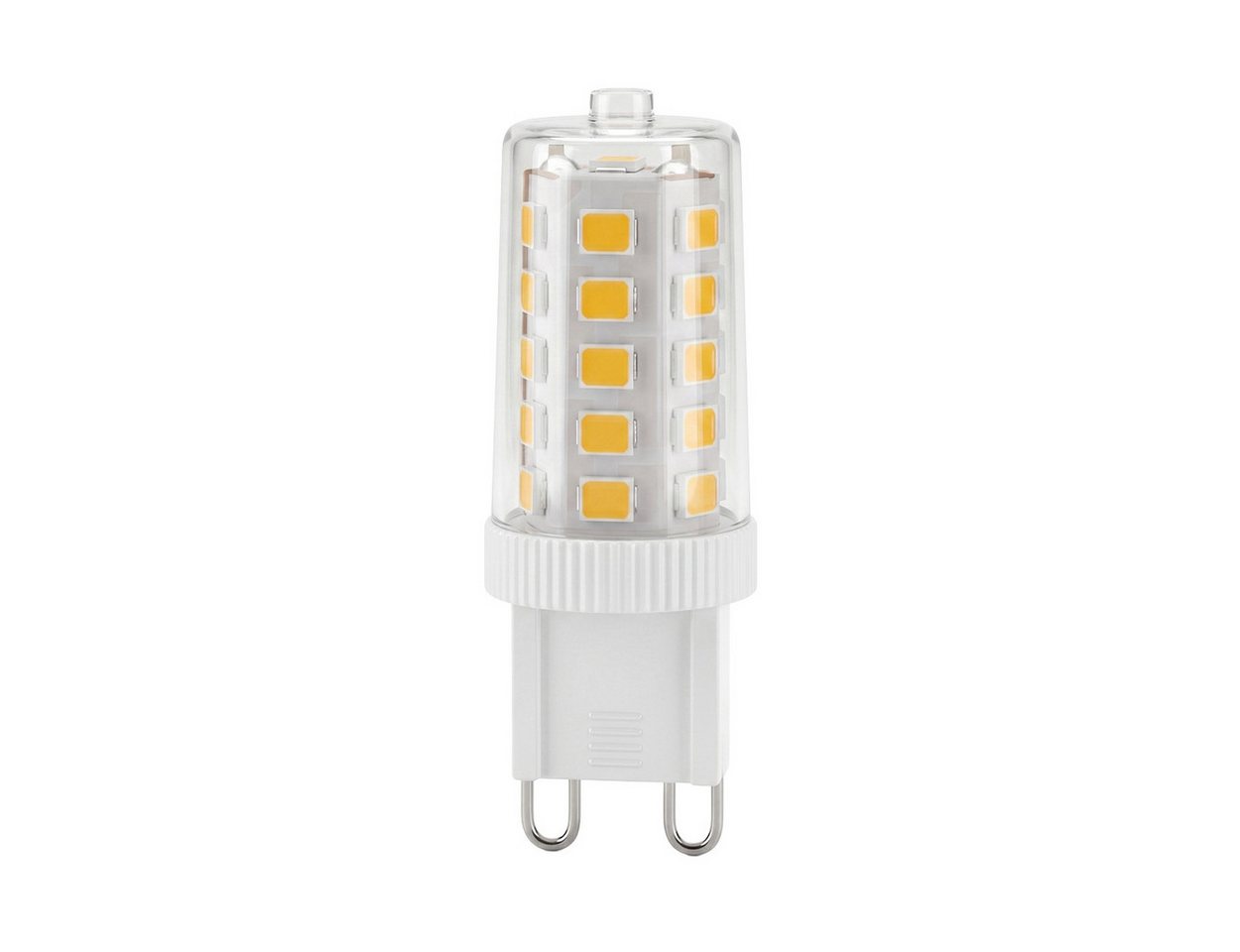 hofstein LED-Leuchtmittel 2er Set Glühbirne G9 Warmweiß nicht dimmbar 3,5 Watt, G9, 3000 Kelvin, 350 Lumen, Klar