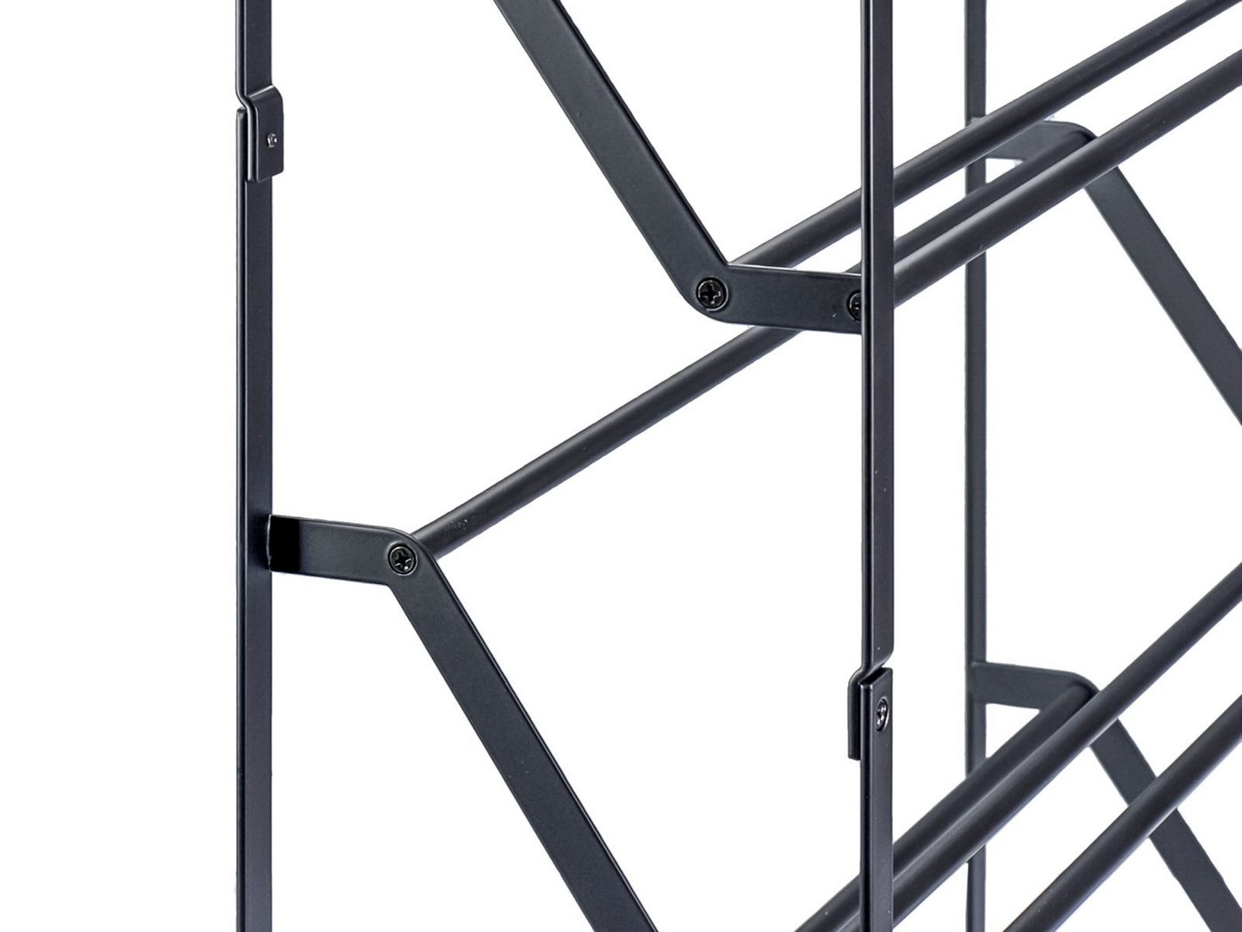 Yamazaki Schuhregal Frame Schuhständer aus Metall schmal 4 Ebenen Schuhablage platzsparend, Schuhständer, platzsparend, Schuhablage, für 8-12 Paar, freistehend, minimalistisch