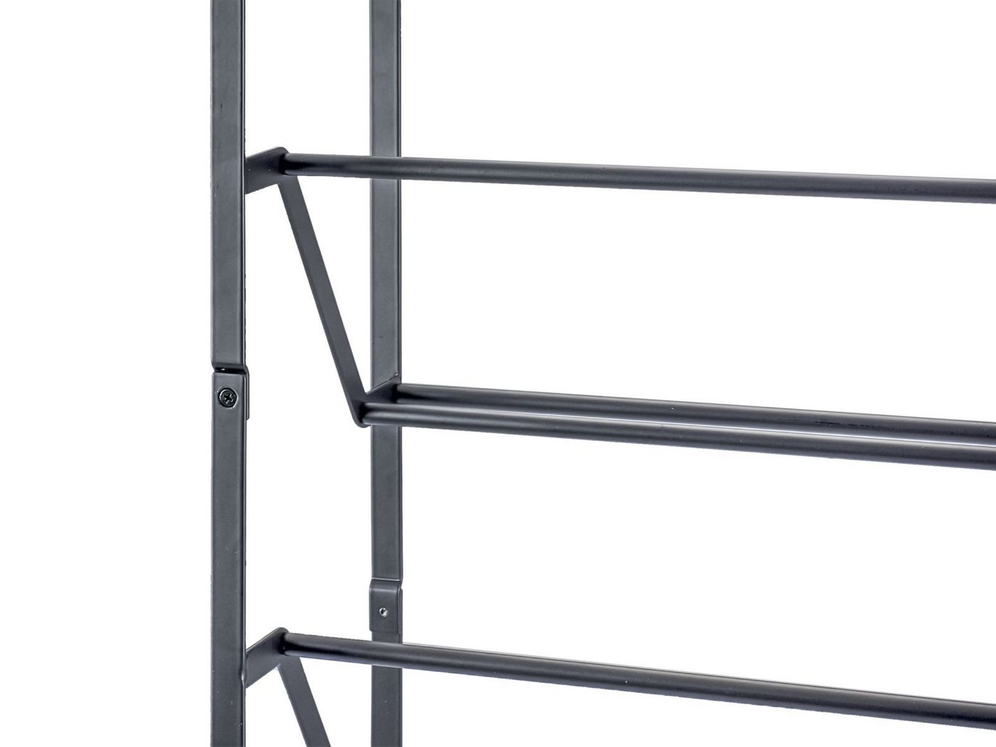 Yamazaki Schuhregal Frame Schuhständer aus Metall schmal 4 Ebenen Schuhablage platzsparend, Schuhständer, platzsparend, Schuhablage, für 8-12 Paar, freistehend, minimalistisch Bild 2