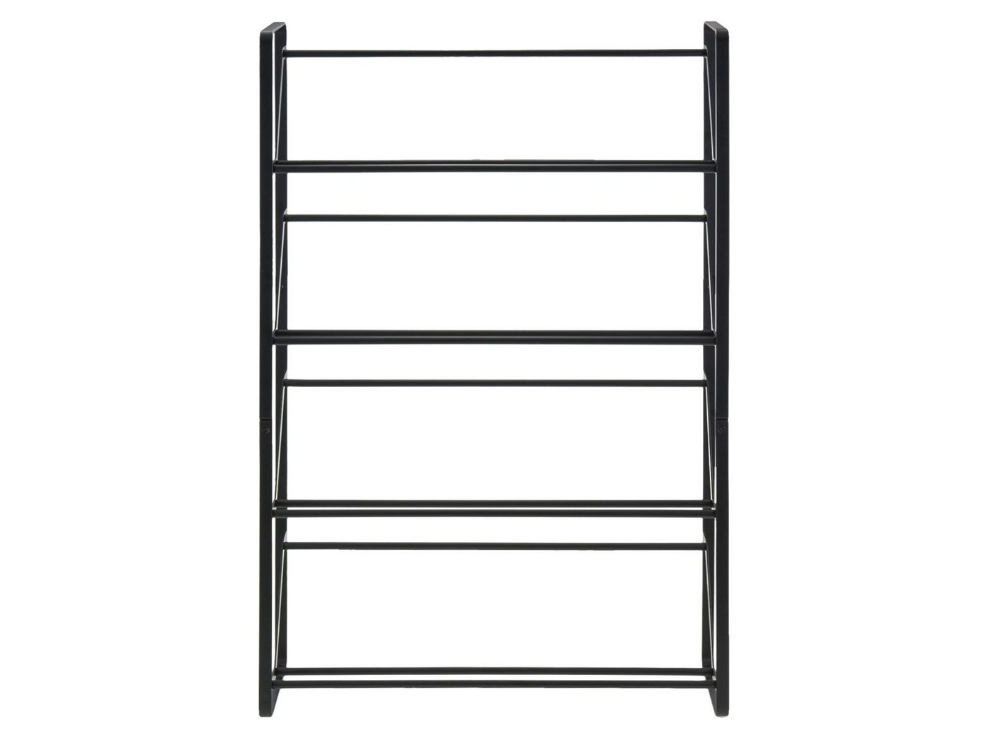 Yamazaki Schuhregal Frame Schuhständer aus Metall schmal 4 Ebenen Schuhablage platzsparend, Schuhständer, platzsparend, Schuhablage, für 8-12 Paar, freistehend, minimalistisch Bild 5
