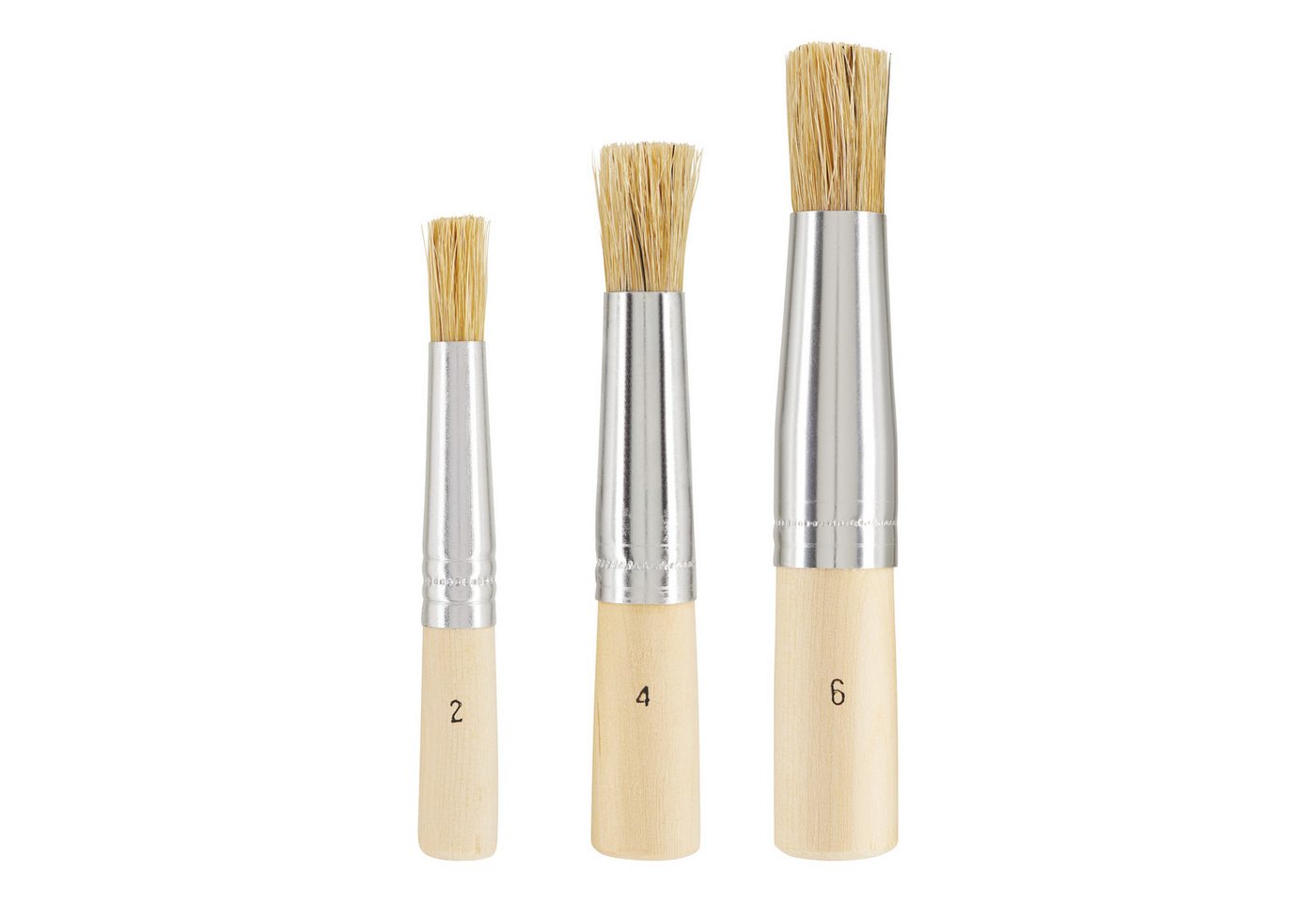 VBS Malpinsel Schablonierpinsel, 3er-Set
