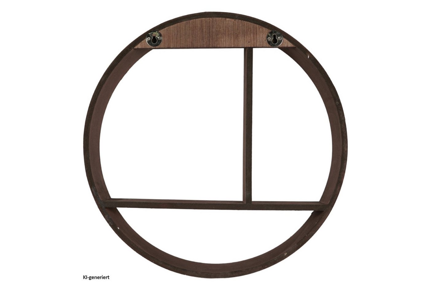 HTI-Living Wandregal Wandregal Ø 37 cm Holz Dunkelbraun, Stück 1-tlg., rundes Regal für die Wand