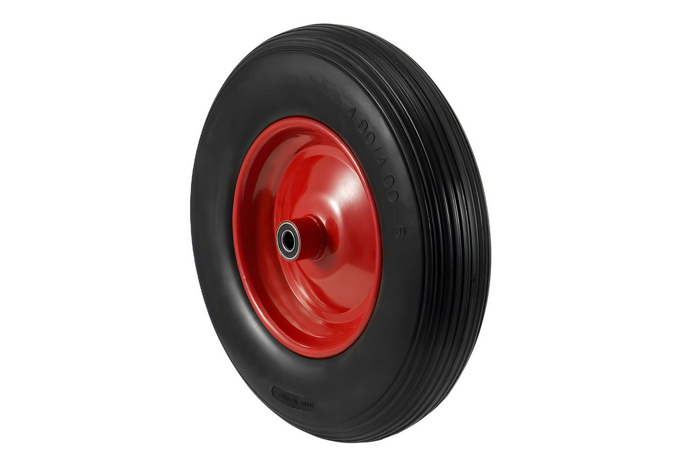 Youyijia Schubkarre PU Schubkarrenrad Vollgummi 15 Zoll Schubkarrenrad 4.80/4.00-8 Ø 380mm Bild 3
