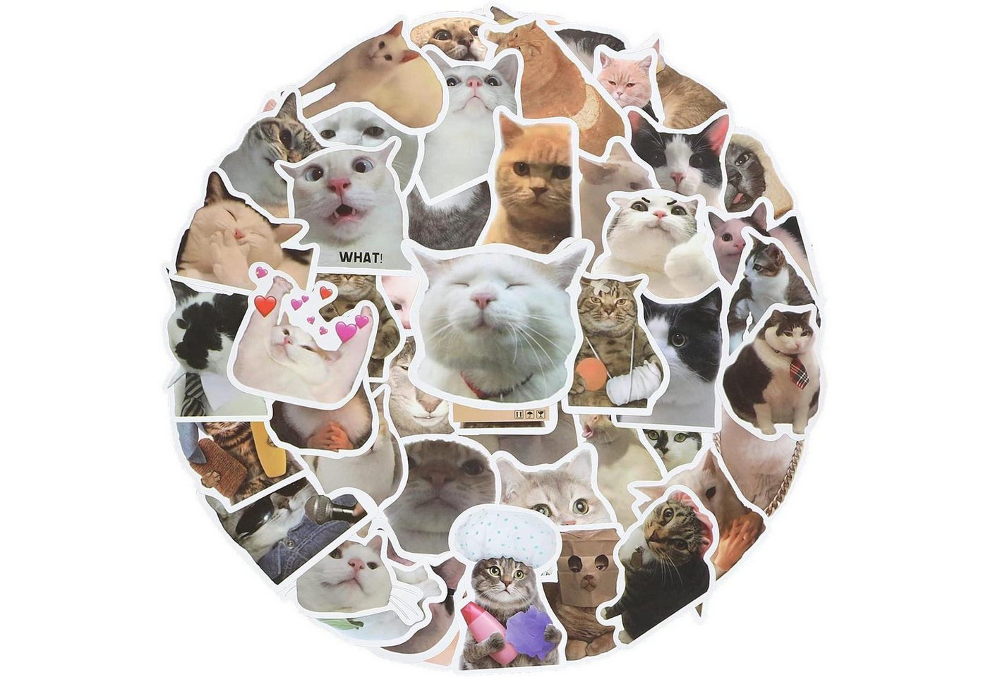 LuxusKollektion Aufkleber Sticker 100er Cat Meme Vinyl Wasserfest Laptop Katzen Aufkleber Bild 4