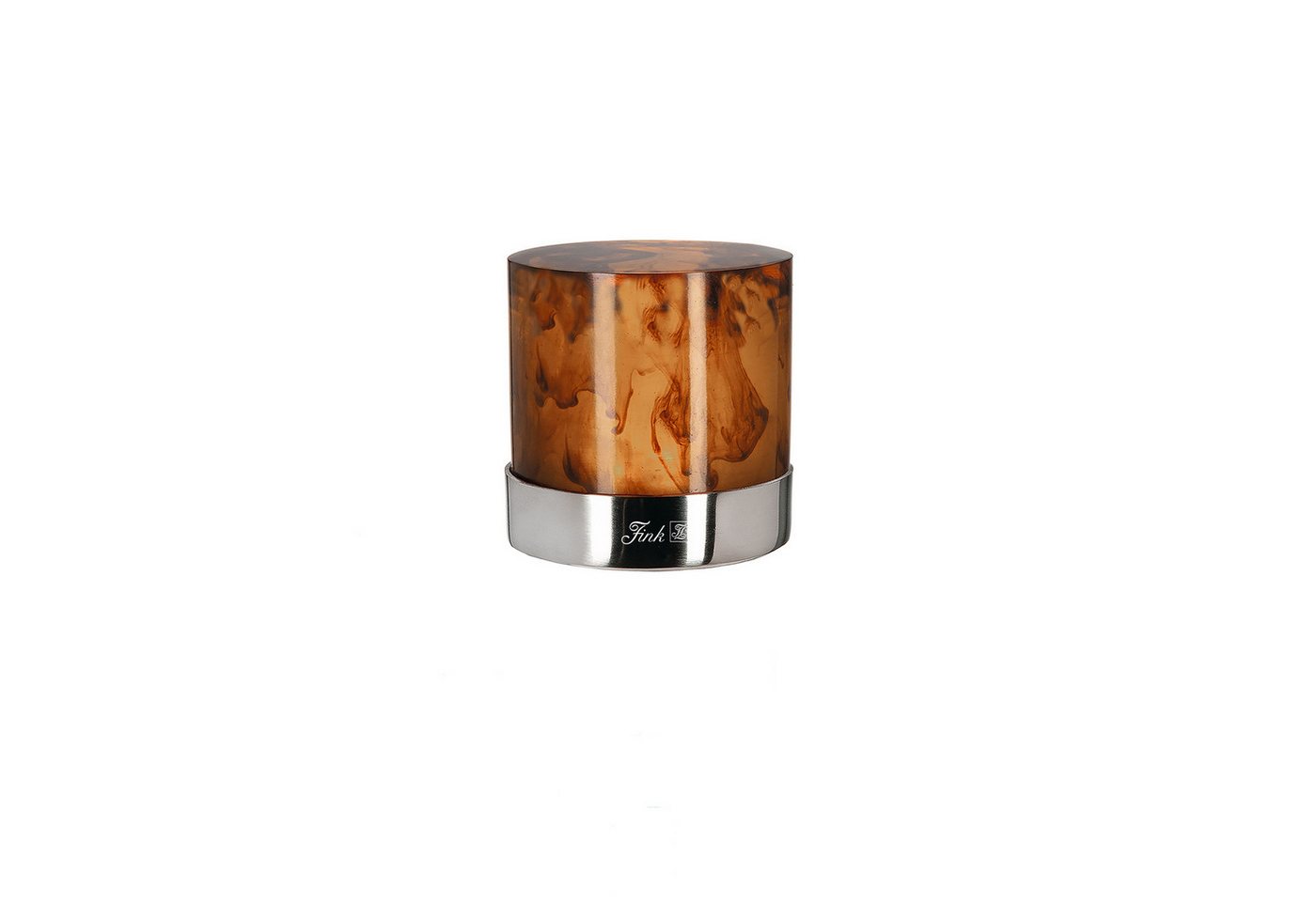 Fink LED Tischleuchte BOLINA Teelichthalter für LED Teelicht - amber - Edelstahl/Polyresin, Teelichthalterung - Kerzenhalter für Teelichter - Teelichtständer Bild 3