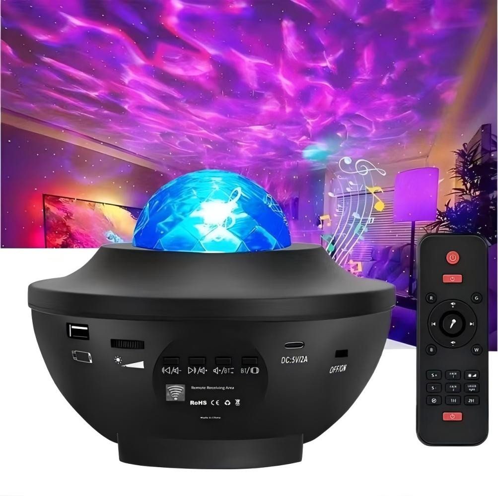 feinlux LED Nachtlicht LED Sternenhimmel Projektor Galaxy Light, LED fest integriert, Kaltweiß, für Kinder und Erwachsene, Zimmerdekoration Bild 5
