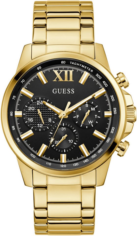 Guess Multifunktionsuhr WALKER GW0900G3, Quarzuhr, Armbanduhr, Herrenuhr, Datum, Wochentag, Edelstahlarmband Bild 3