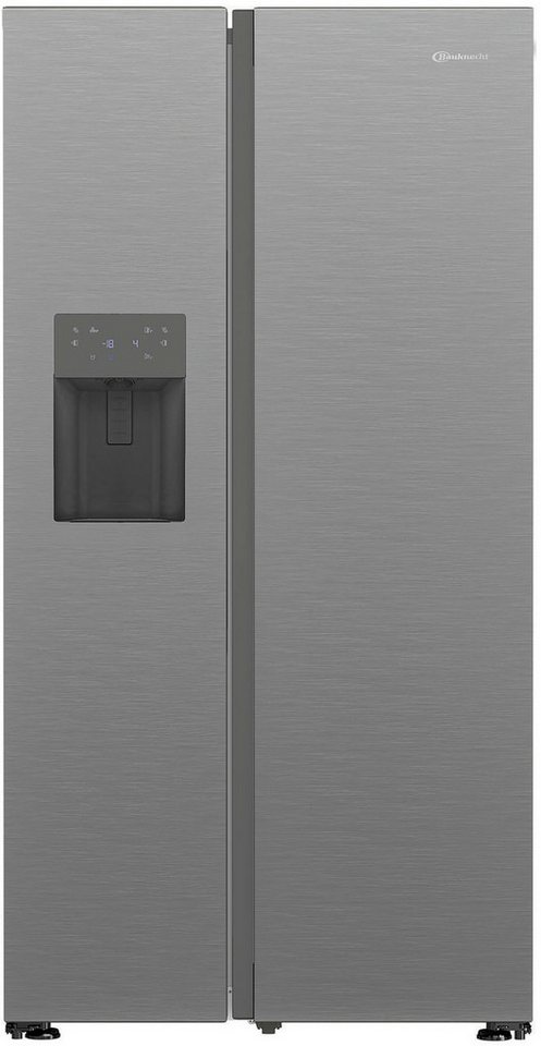 BAUKNECHT Side-by-Side SBS IW D90 Pearl, 179 cm hoch, 91 cm breit, Wasser- und Eiswürfelspender – Wasser, Crushed Eis & Eis jederzeit Bild 3