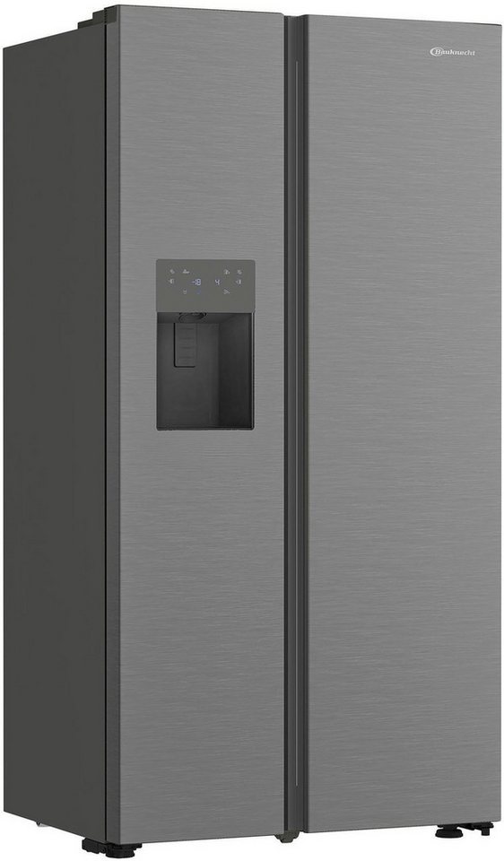 BAUKNECHT Side-by-Side SBS IW D90 Pearl, 179 cm hoch, 91 cm breit, Wasser- und Eiswürfelspender – Wasser, Crushed Eis & Eis jederzeit Bild 5