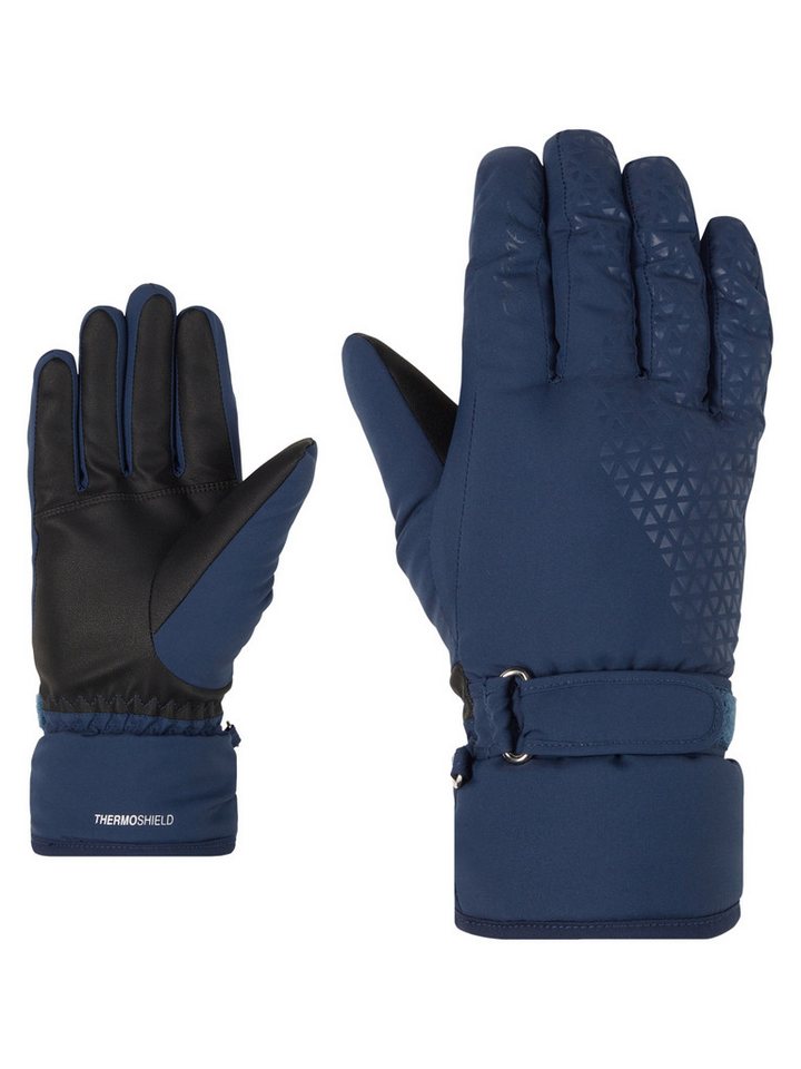 Ziener Skihandschuhe KISAR-Z AQUASHIELD® DAMEN wasserdicht, winddicht, atmungsaktiv, warm, weiches Fleece-Futter