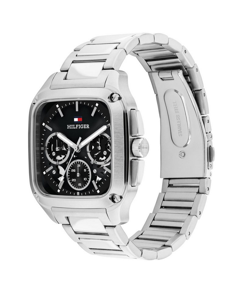 Tommy Hilfiger Multifunktionsuhr Herald Skeleton 1710758, Quarzuhr, Armbanduhr, Herrenuhr, Edelstahlarmband, analog Bild 5