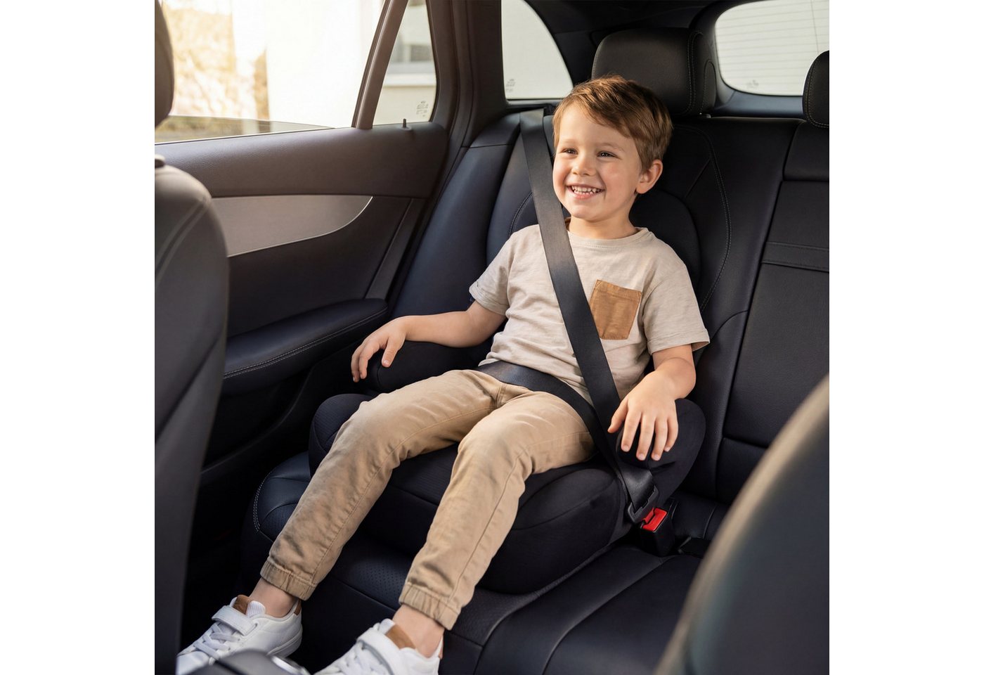 Fillikid Kindersitzerhöhung Flow Fix mit Isofix, ab: 125 cm, bis: 150 cm