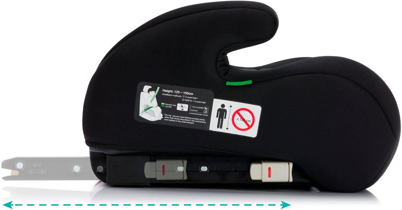 Fillikid Kindersitzerhöhung Flow Fix mit Isofix, ab: 125 cm, bis: 150 cm Bild 3