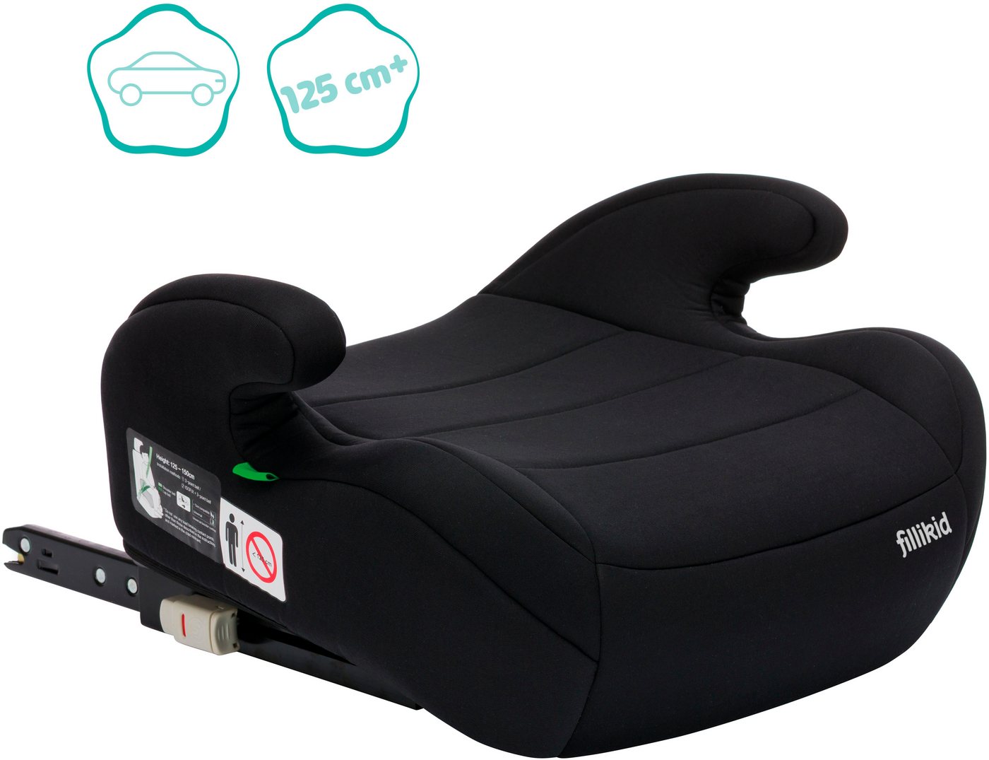Fillikid Kindersitzerhöhung Flow Fix mit Isofix, ab: 125 cm, bis: 150 cm Bild 4