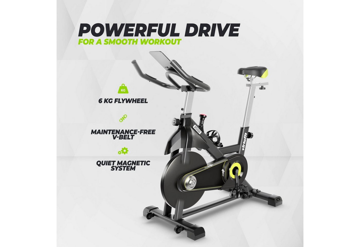 VirtuFit Speedbike VirtuFit RS100 Indoor Cycle mit magnetischem Widerstand