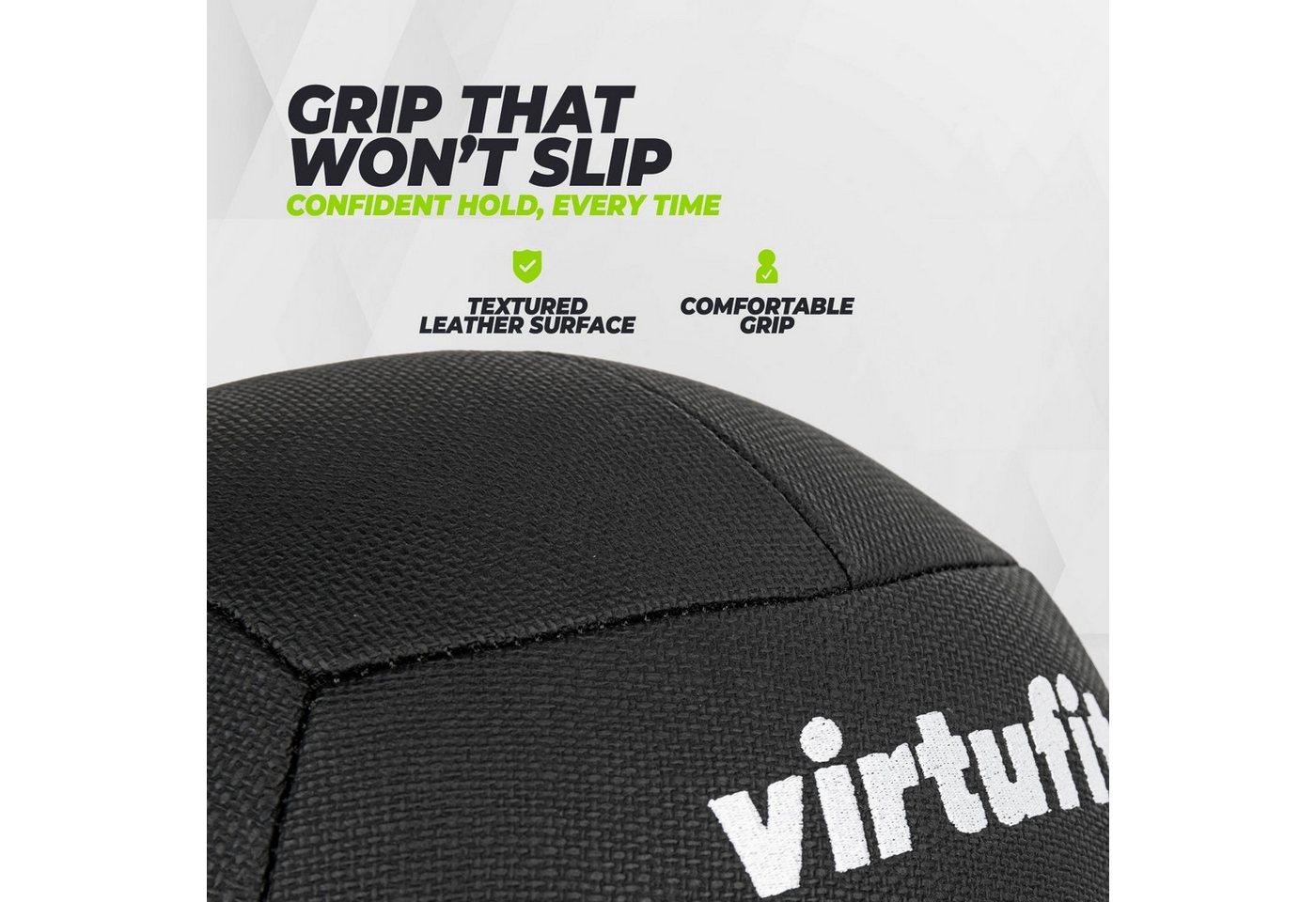 VirtuFit Medizinball VirtuFit Premium Wall Ball Pro 14 kg, 35 cm, griffig, robust Bild 3