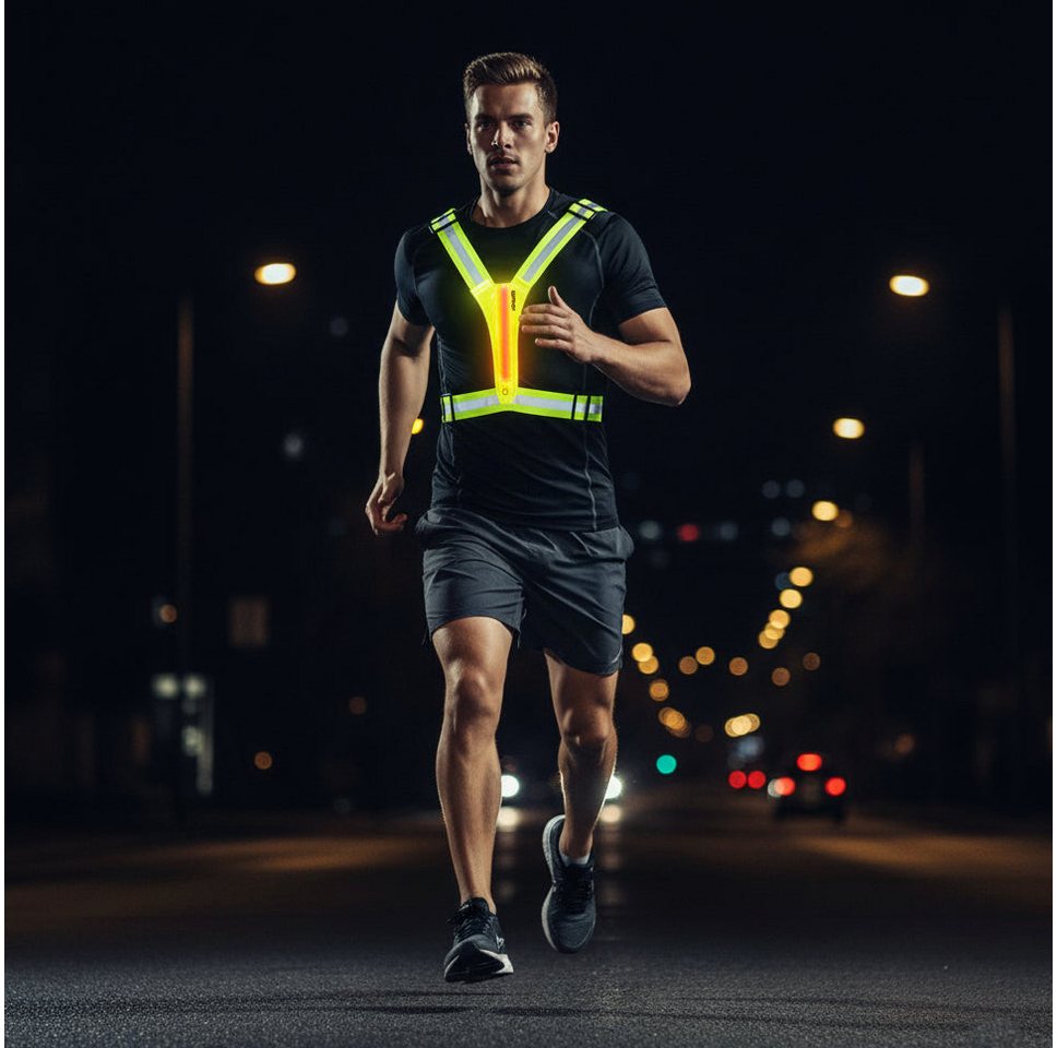 VirtuFit Reflektorband VirtuFit Reflektierende LED-Sicherheitsweste Bild 2