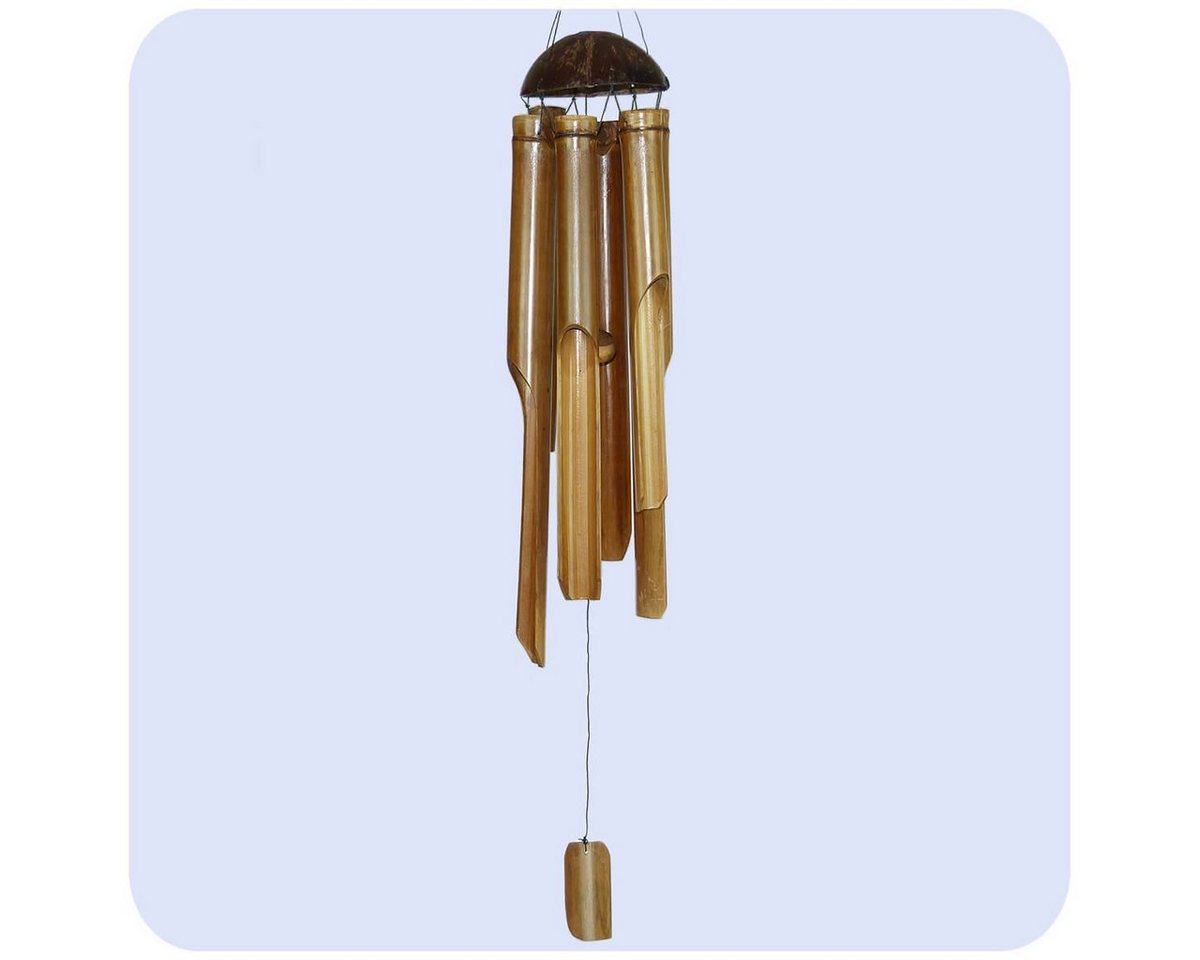 SIMANDRA Windspiel Klangspiel Feng Shui 3er Set Groß, Bambus Mobile 40 cm 60 cm 80 cm Bild 3