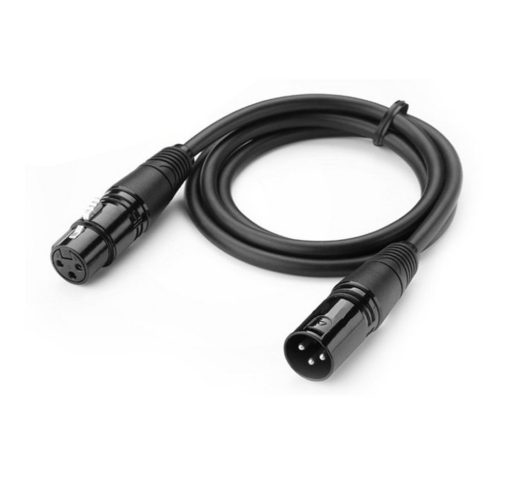 Bolwins N31C XLR Audio Kabel Verlängerung Mikrofonkabel XLR auf XLR Buchse 10m Audio-Kabel, XLR 3-polig Stecker, XLR 3-polig Buchse (1000 cm), Doppelt geschirmtes Profi-XLR-Kabel für Bühne & Studio Bild 2