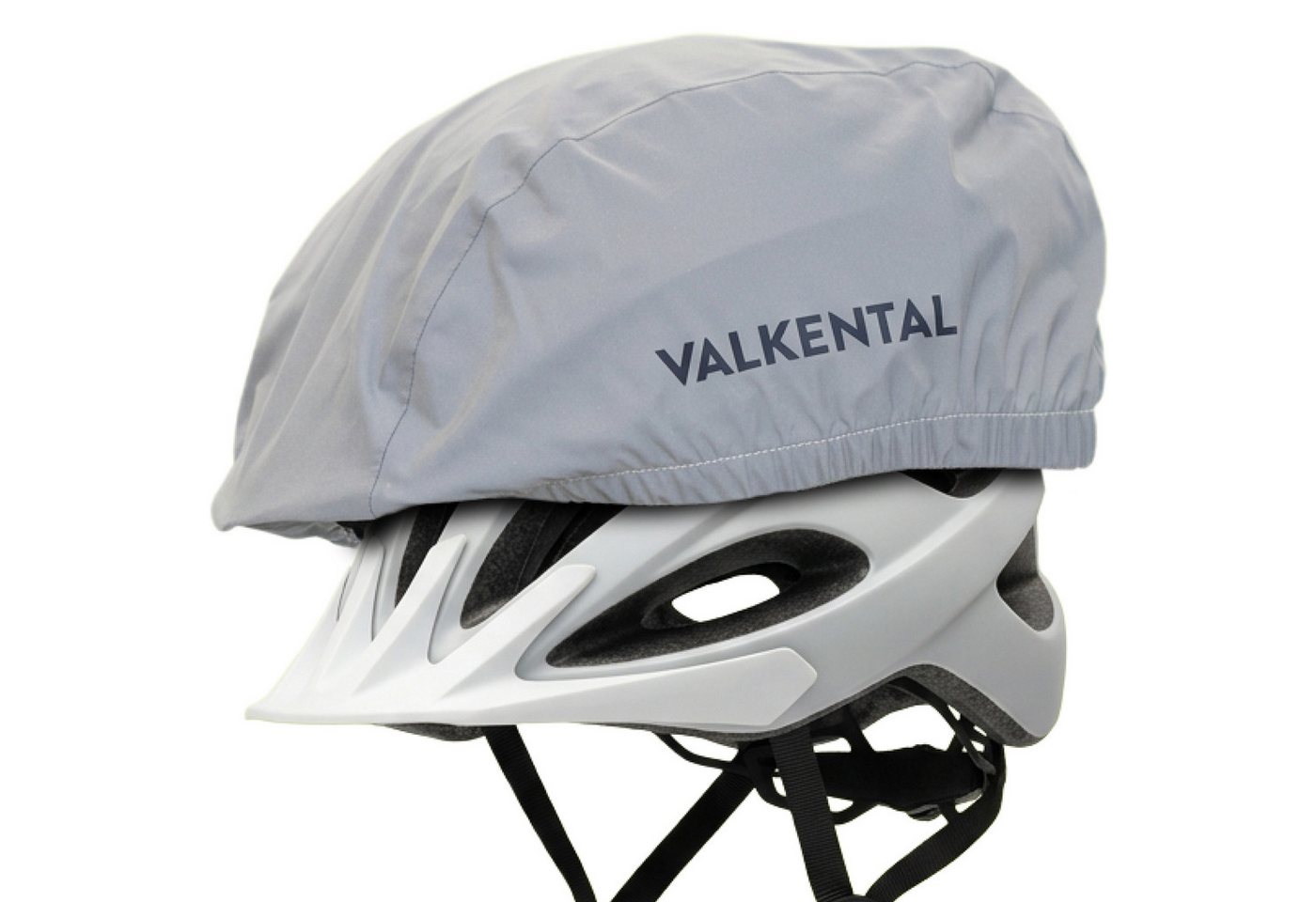 Valkental Fahrradhelmüberzug Fahrradhelm Regenschutz, Helmüberzug Reflektierend & Wasserdicht Bild 3