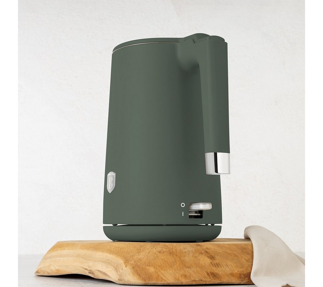 BerlingerHaus Wasserkocher Mattgrün, 1.7 l, 1800 W, Schnellheizfunktion Bild 2