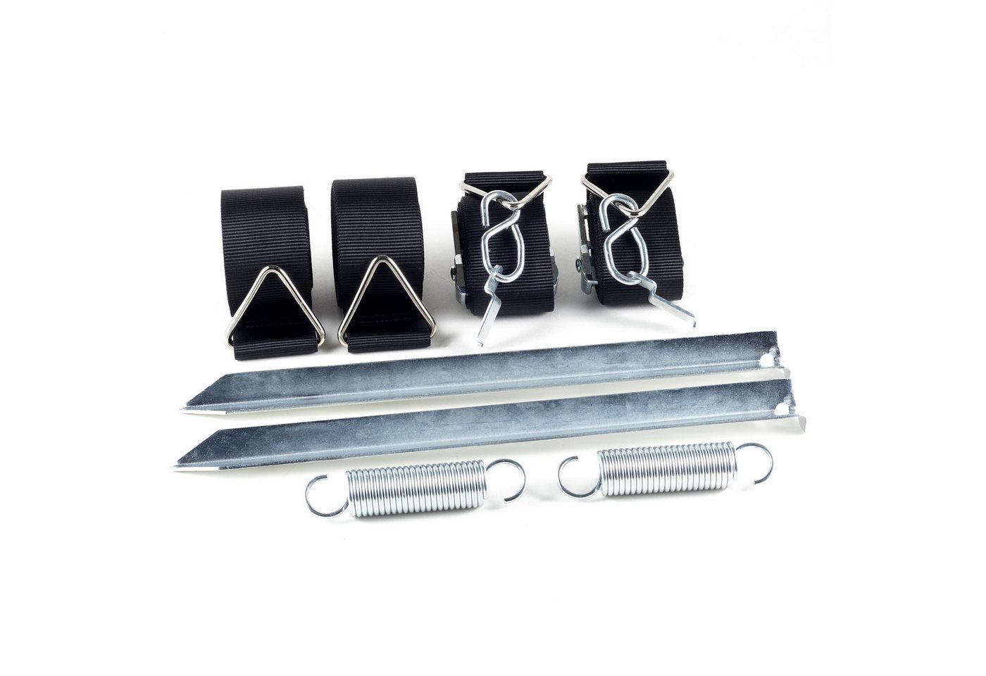 HomeBee Markisenvorzelt Sturmband Markise Set, Personen: 10 (Praktisches Sicherungsset, 8 tlg., 2 Erdanker, 2 Spanngurte, 2 Federn), Speziell für Thule Omnistor Vorzelte & Markisen Bild 5