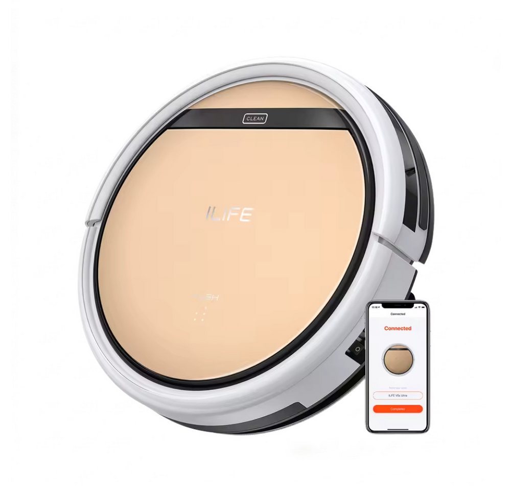 ILIFE Saugroboter V5s Kabelloser Roboter-Staubsauger mit Ladestation, 40 W, mit Beutel, Automatische Reinigungszyklen, Anti-Verwicklungs-Design Bild 4