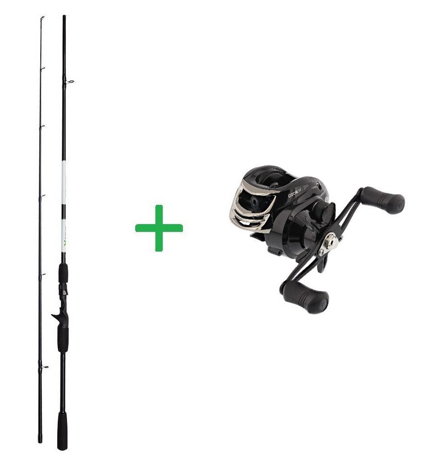 DAM Fishing Baitcasterrute SPAR SET BASE-X CAST Baitcastrute + Baitcastrolle OZOR BC LH 200, (Spar-Set, 2-tlg), Baitcastrute mit Rolle als Spar-Set Bild 4