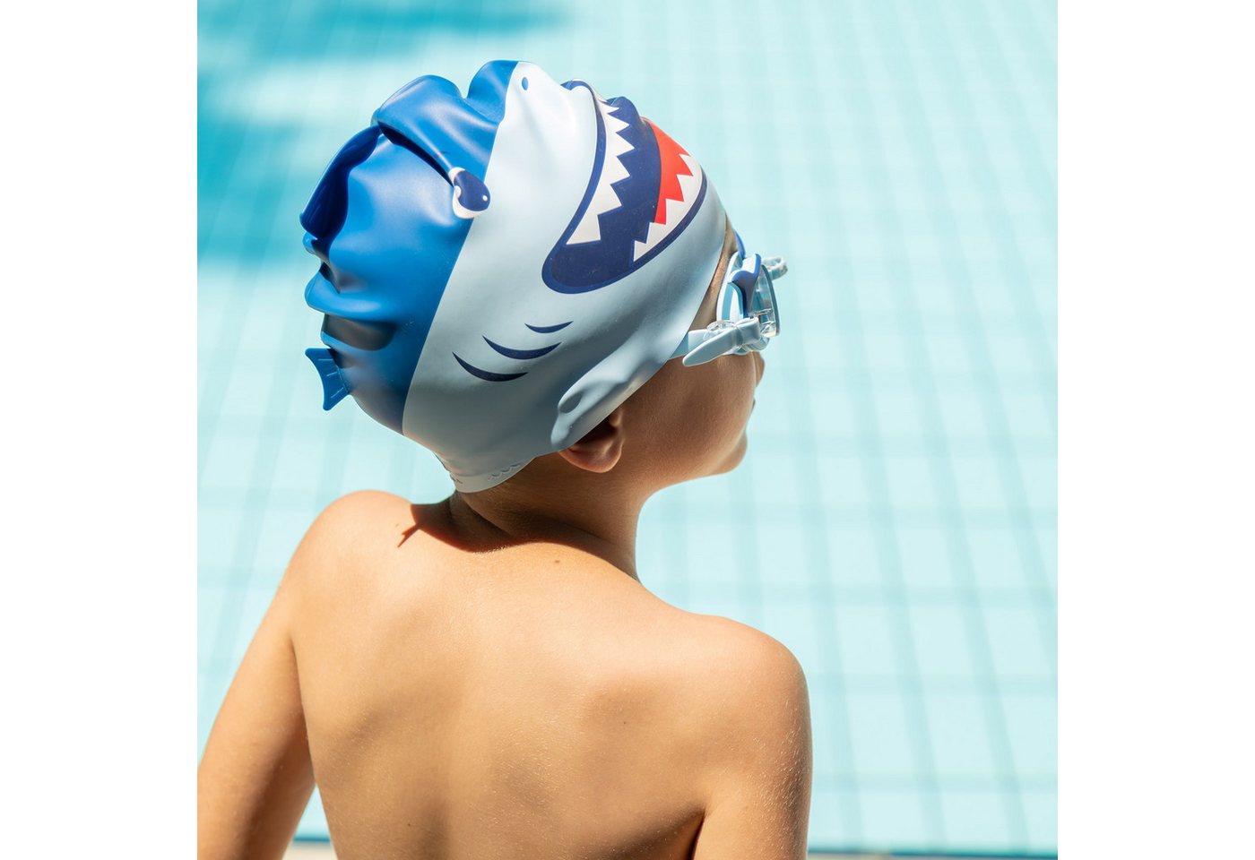 Legami Badekappe Legami Badekappe Too Cool for the Pool Shark Hai Bild 2