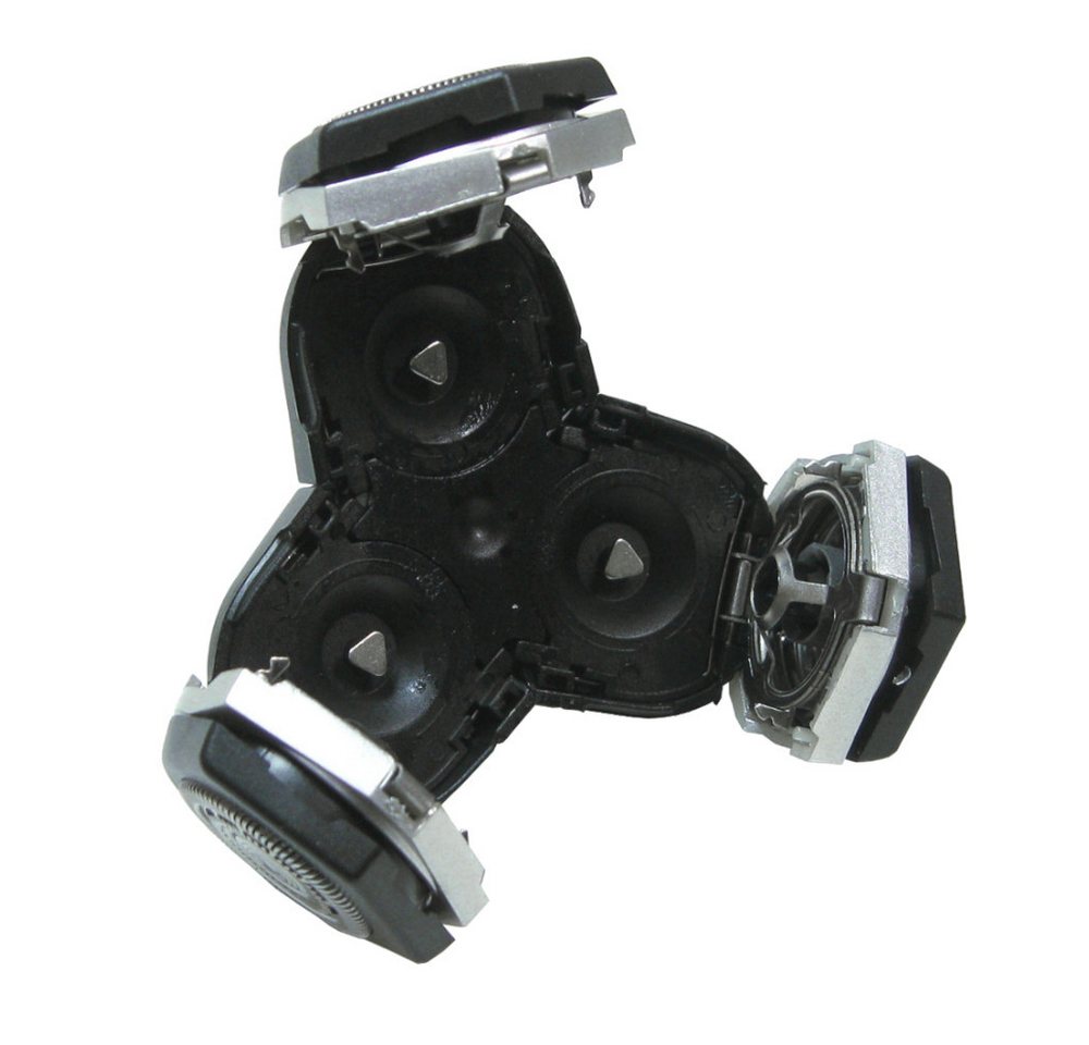 Trade-Shop Ersatzscherkopf passend für Philips RQ1053 RQ1059 RQ1060 RQ1070 RQ1075 RQ1085 RQ1090, mit Schutzkappe / Scherkopfeinheit komplett mit Rückteil und Welle Bild 2