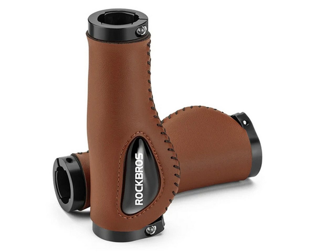 ROCKBROS Fahrradlenkergriff Rockbros 40720001002 Leder Fahrradgriffe