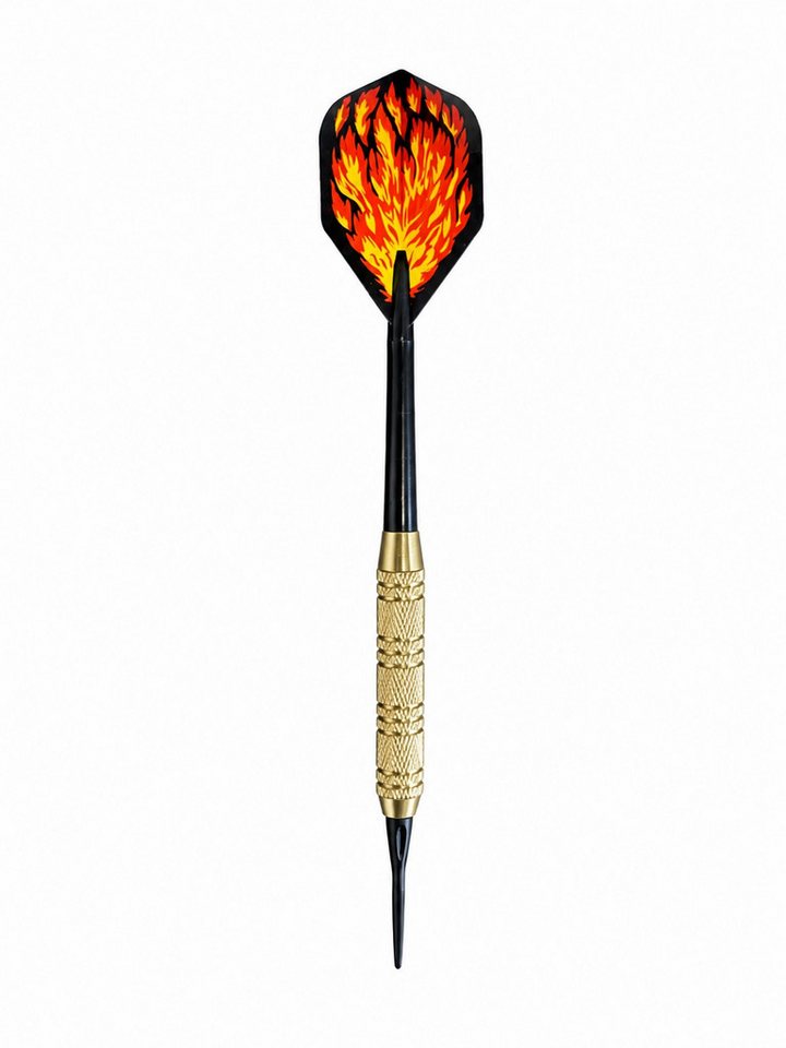 Gardissimo Dartpfeil 12er Set Kunststoffspitze f. elektr. Dartscheibe Softdart Scheibe, 12er Set inkl. Etuis