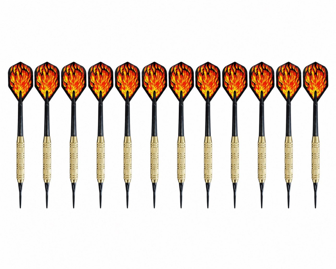 Gardissimo Dartpfeil 12er Set Kunststoffspitze f. elektr. Dartscheibe Softdart Scheibe, 12er Set inkl. Etuis Bild 4