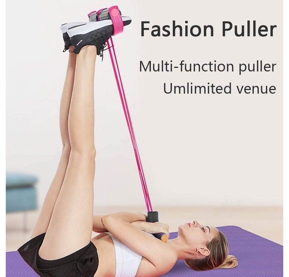 FELIXLEO Multitrainer Bauchtrainer mit 6 Tubes, Expander, Ganzkörpertrainer für Zuhause, (1-St) Bild 4