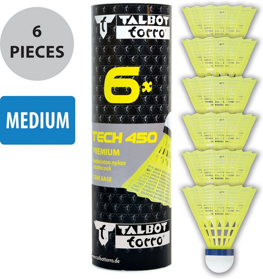Talbot-Torro Federball Badm.-Ball TECH 450 Korb:yellow, Sp