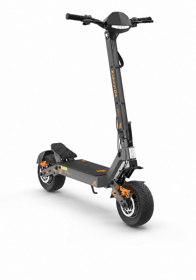 Vankel E-Scooter KuKirin G4 EScooter 2000W 60V 20Ah 75km 70km/h 11 Zoll mit Sitz, Dualfederung LED Display Scheibenbremse IP54 2400W max. Leistung