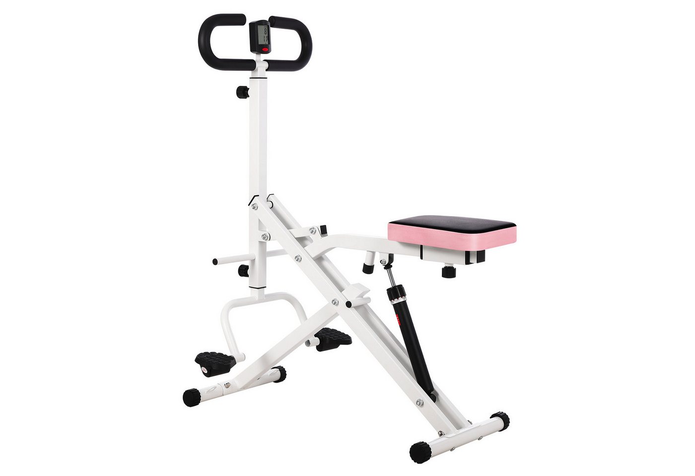 GarveeMore Bauchtrainer Fitnessgerät für zuhause, bauch abnehmend, multifunktional, klappbar, 12 Widerstandsstufen, LCD-Monitor, 160 kg Traglast Bild 5