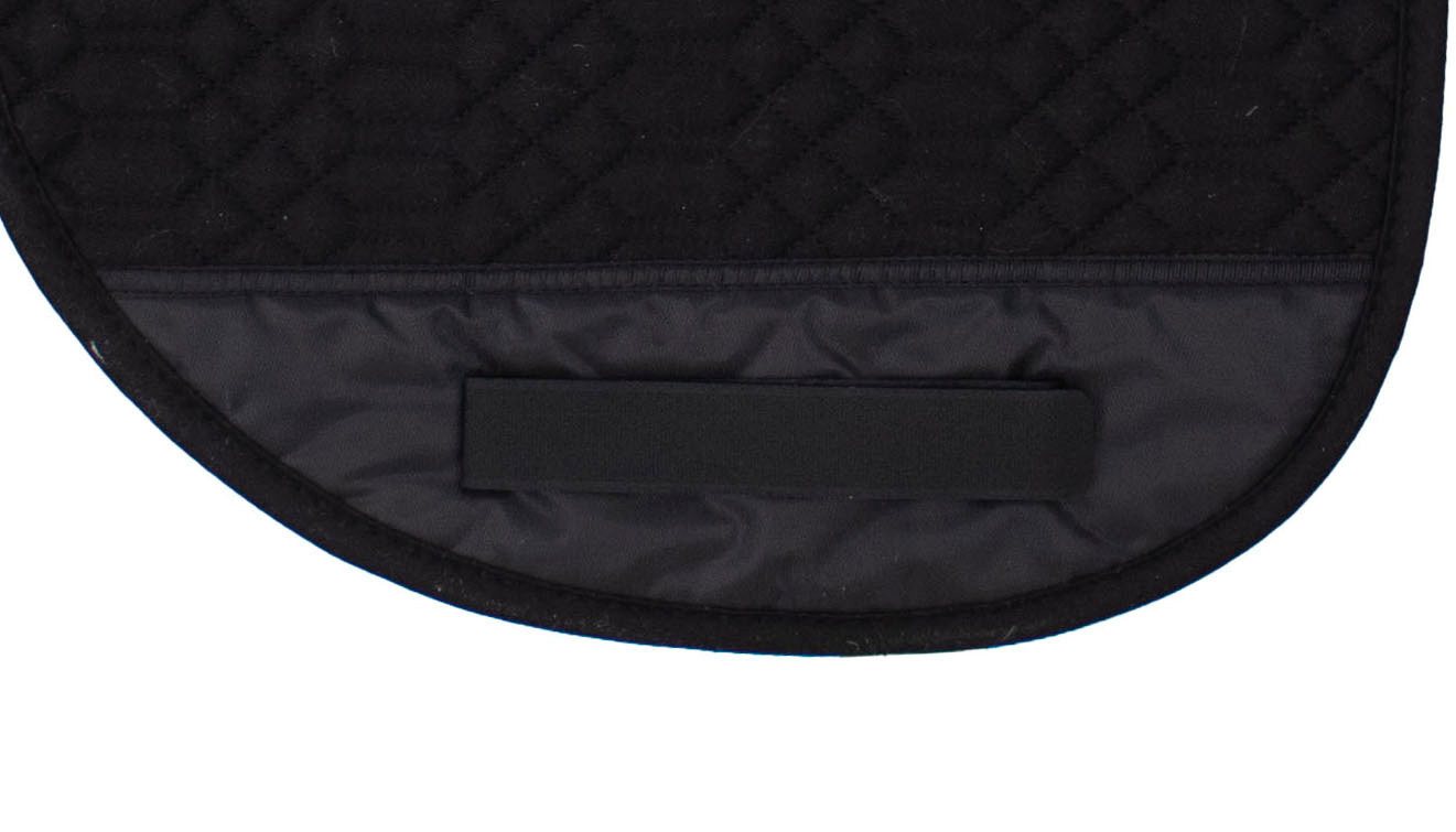 Engel Reitsport Sattelpad Satteldecke SADEK2 Lammfell & Baumwollsteppstoff Fell in Sattellage Bild 3