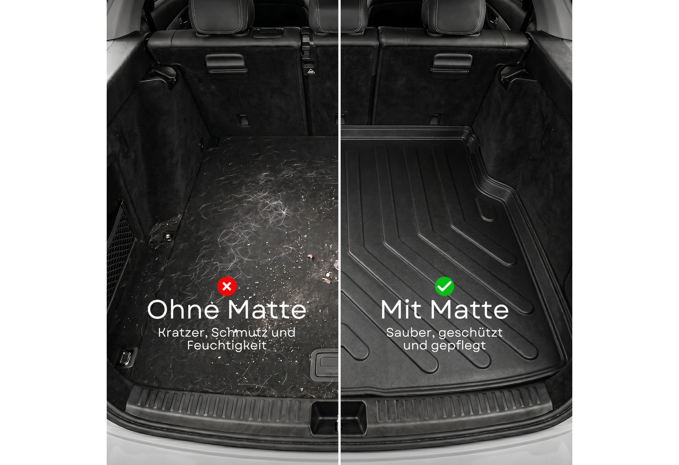 fussmattenprofi.com Kofferraummatte 3D Auto Kofferraummatte für BMW 5er (G60) 2023-2026 Bild 4