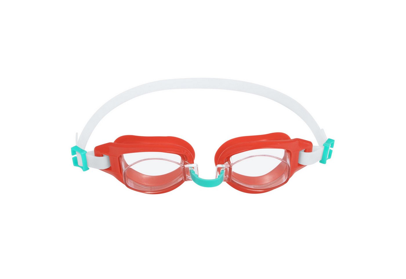 Bestway Schwimmbrille Aqua Burst Essential™ Schwimmbrille ab 7 Jahren, (Packung, Verstellbarer Nasenbügel + verstellbares Silikon-Kopfband), 100% latexfrei Bild 2