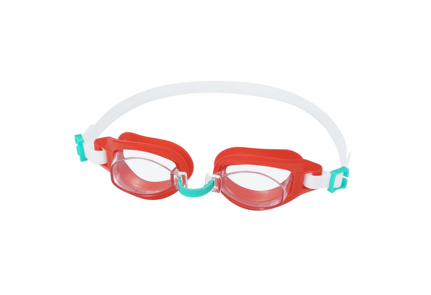 Bestway Schwimmbrille Aqua Burst Essential™ Schwimmbrille ab 7 Jahren, (Packung, Verstellbarer Nasenbügel + verstellbares Silikon-Kopfband), 100% latexfrei Bild 3