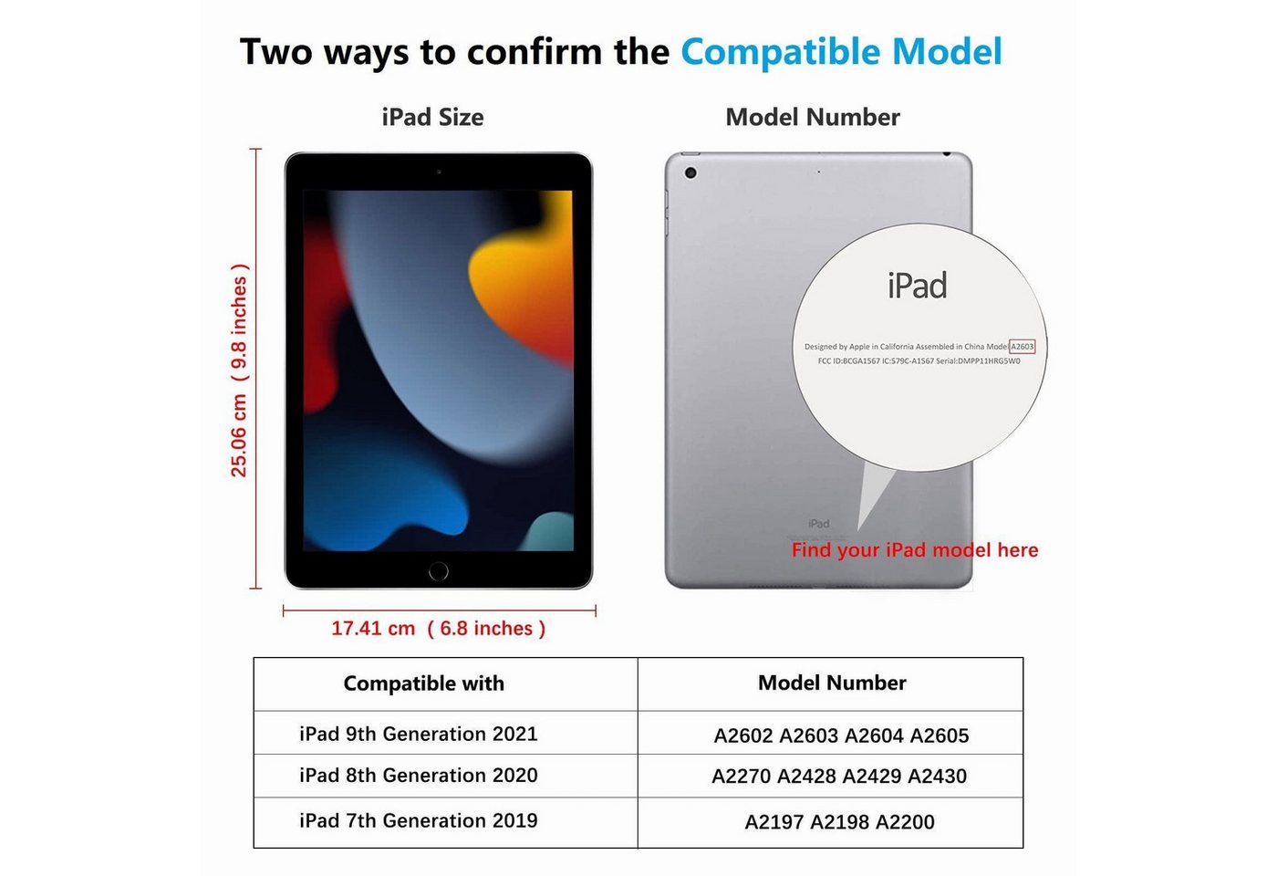 Fyrove Schutzfolie Panzerglas für iPad 9./8./7. Generation 10,2 Zoll Schutzfolie, (Displayschutz Schutzfolie Kompatibel mit iPad 10,2 (iPad 2021/2020/2019), 9H Härte 2.5D[Hohe Auflösung][Anti-Bläschen][Anti-Kratzen] Bild 2