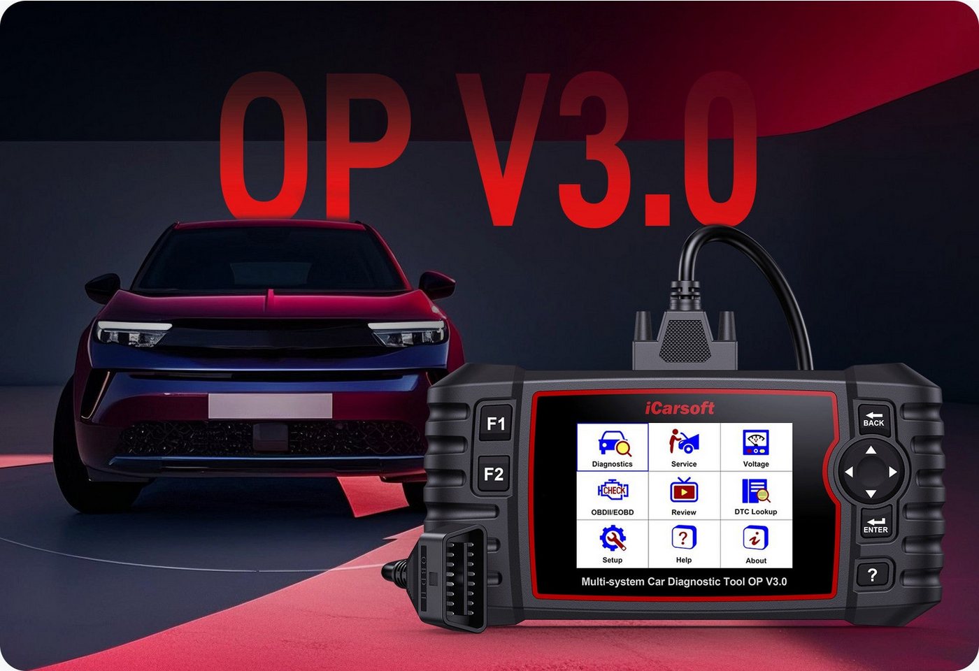 iCarsoft OBD2-Diagnosegerät iCarsoft OP V3.0 OBD Diagnosegerät für OPEL / VAUXHALL