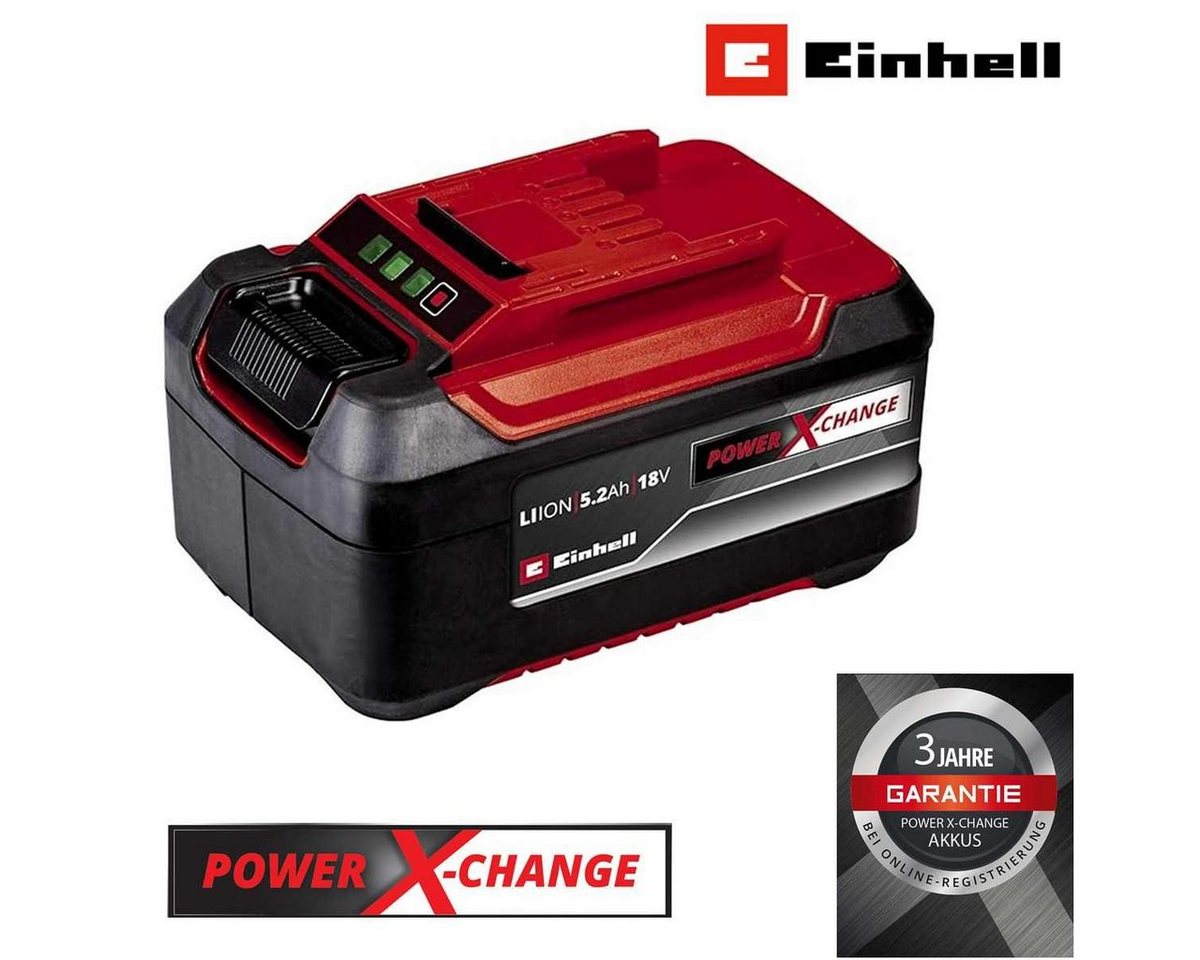 Einhell Einhell Akku Power X-Change (Lithium Ionen Akku, 18 V, 5.2 Ah Zusatz-Akku