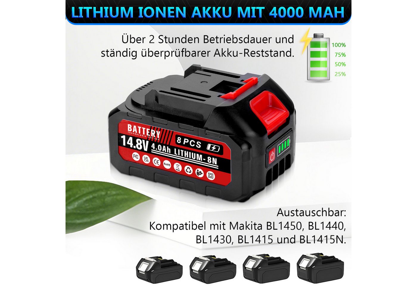 XIIW Bollerwagen Faltbar Elektrischer Handwagen 3Gang 280L 120KG Belastbar Gartenwagen (Elektrokarre mit 4,0Ah-Akku & 50W Bürstenlos Motor), Kompatibel mit Makita Akku für Camping Strand Einkauf Bild 4